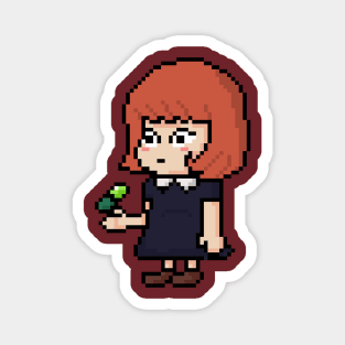 Beth Harmon Vice Pixel Art Magnet