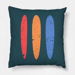 Three Longboards Pillow