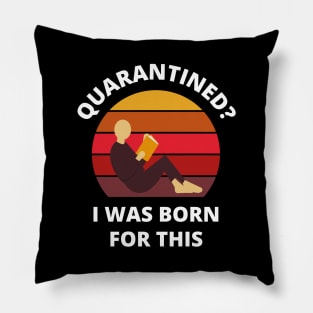 Quarantined? As a book lover I was born for this! Pillow