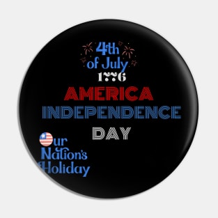 4th of july t shirt Pin