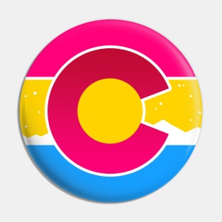 Colorado Flag Pan Pansexual Pride Pin