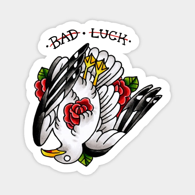 the lighthouse "BAD LUCK" Magnet by alekivz