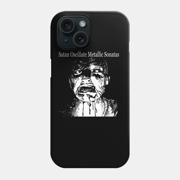 Satan Oscillate Metallic Sonatas - Horror Comic Phone Case by The Taoist Chainsaw