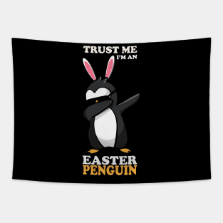 EASTER BUNNY DABBING - EASTER PENGUIN Tapestry