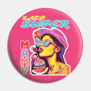 Summer Super Mom PL Pin