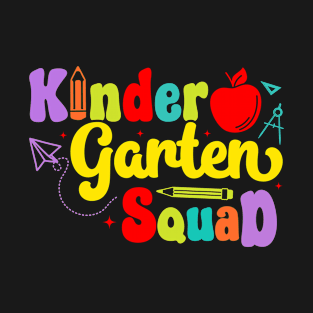 Kindergarten Squad Back To School First Day of School T-Shirt