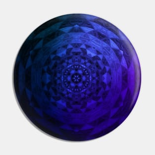 Ombre Boho Medallion Purple Pin