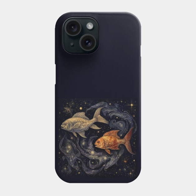 Zodiac Pisces Phone Case by CatCoconut-Art