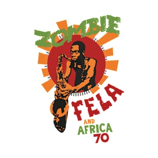 Fela Kuti's 'Zombie' Album Tribute: Psychedelic Afrobeat Illustration T-Shirt