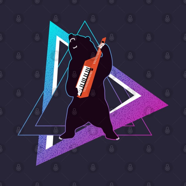 The Growling Keytarist Grizzly Bear Music by original84collective