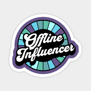 Offline Influencer Purples and Blues Magnet