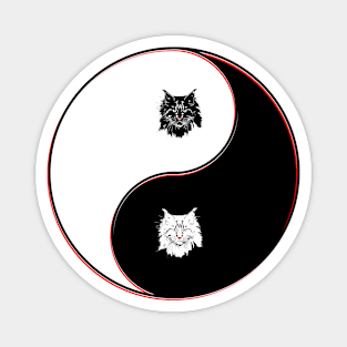 yin yang balance harmony design eastern philosophy Magnet