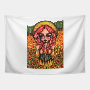 Poppy field Tapestry