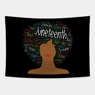 Juneteenth Afro Tapestry