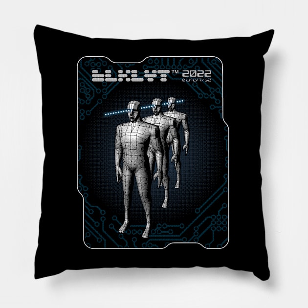 Hive Mind Assembly: A Futuristic Swarm Pillow by BLKLYT