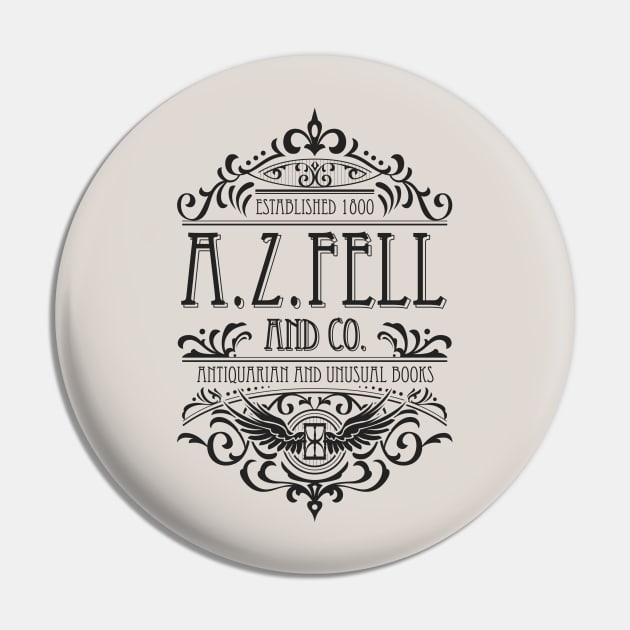 Good Omens: A.Z. Fell Book Shop (dark) Pin by firlachiel