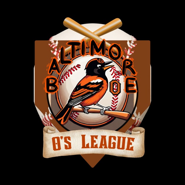 BALTIMORE ORIOLE O'S LEAGUE DESIGN by The C.O.B. Store