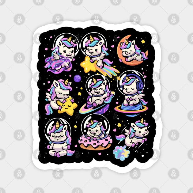 Space Unicorns Magnet by GoshWow®