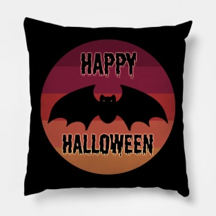 Happy Halloween Bat Pillow