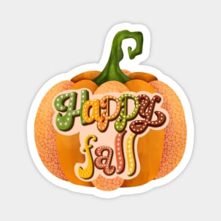 Happy fall pumpkin Magnet