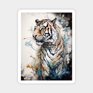 Beautiful Watercolor Tiger Magnet