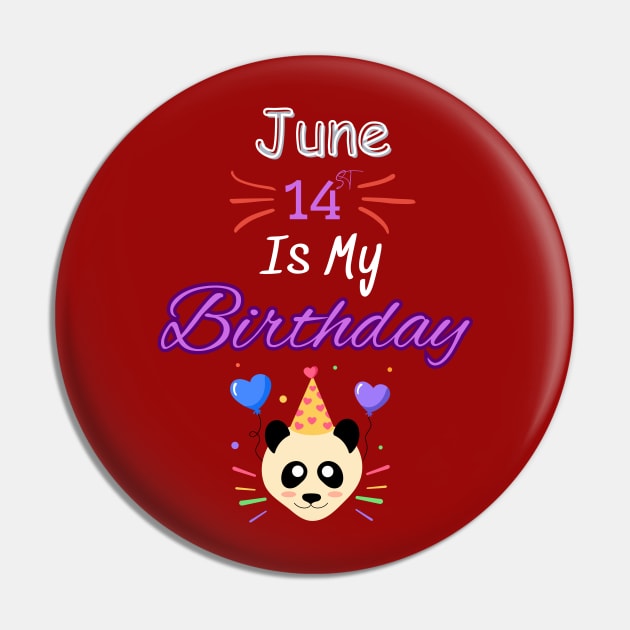 June 14 st IS my birthday Pin by Oasis Designs