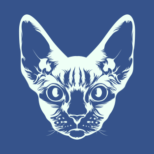 Awesome sphynx cat head hairless T-Shirt
