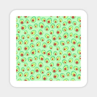 Happy Little Avocado Pattern Magnet