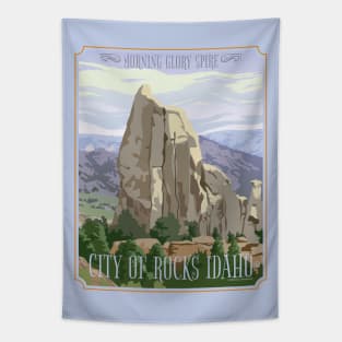 City of Rocks Idaho Travel Poster Tapestry