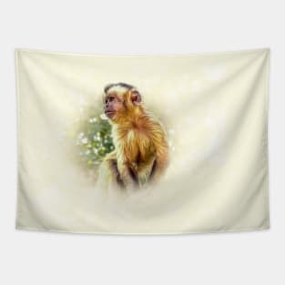 Tufted capuchin Tapestry