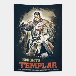 Knights Templar / The crusader motto Tapestry