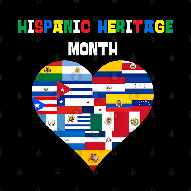 Hispanic Heritage Month Heart by SamArtsify