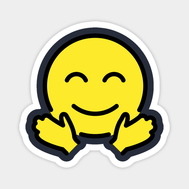 Hugs Emoji Magnet by Quotes2Wear