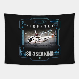 SH3 Sea King Helicopter Crew Gift Tapestry