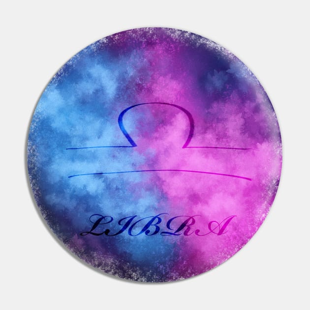 Libra Zodiac Pin by Velvet