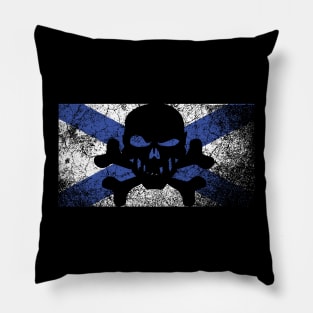 Vintage Nova Scotia Skull Flag Pillow