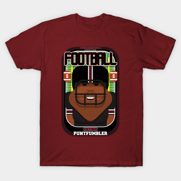 Discover American Football Black and Burgundy - Enzone Puntfumbler - Hayes version. - Football - T-Shirt