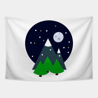 Snowy Night Tapestry