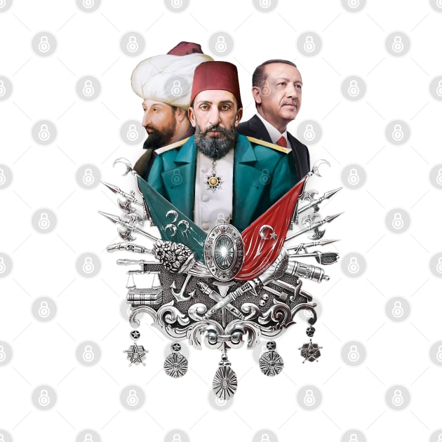 Osmanlı arması | Ottoman Crest - Abdülhamid Han II & Fatih Sultan Selim & Recep Tayyip Erdogan by ErdiKara