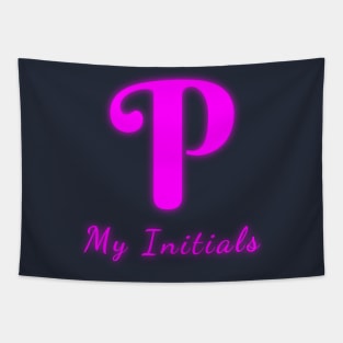 Letter P Letter Art Tapestry