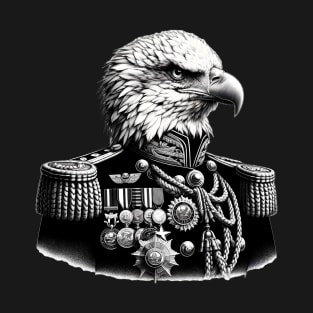 Majestic Eagle Wearing A Victorian-Era Admiral Uniform T-Shirt