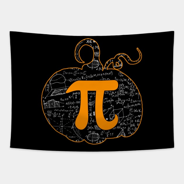 Pumpkin Pi Math Funny Halloween Costume Tapestry by ROMANSAVINRST