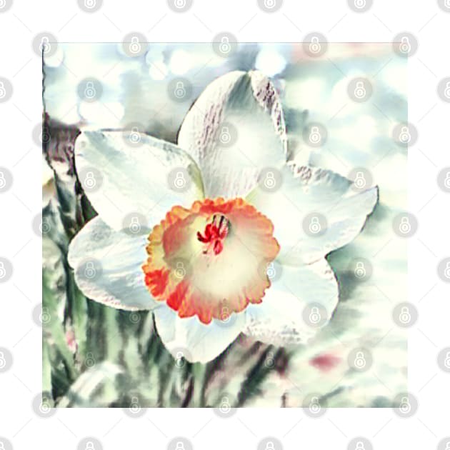 White flower in spring floral pattern floral spring by rh_naturestyles