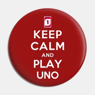 Keep Calm and Play UNO Pin