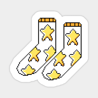 Pixel Socks Stars Magnet