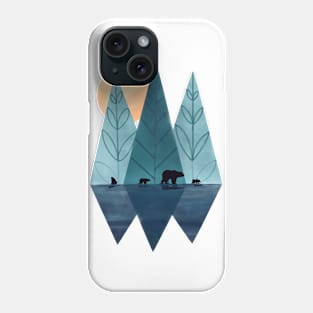 bears family travel Phone Case