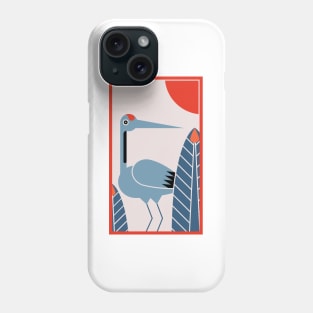 Pine and Crane Phone Case