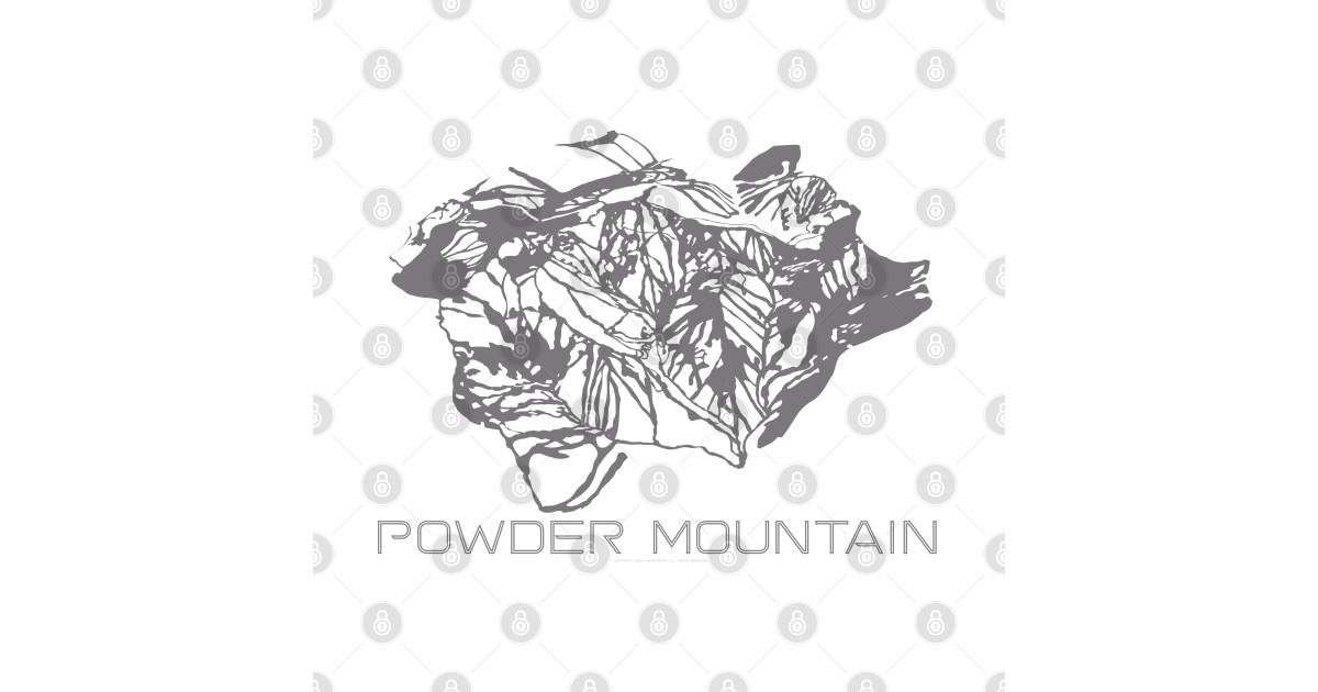 Powder Mountain Resort 3D Powder Mountain Resort TShirt TeePublic