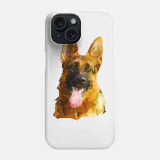 German Shepherd (Low Poly) Phone Case