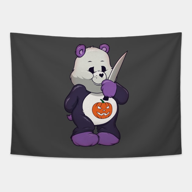 Michael Myers Care Bear Tapestry by willblackb4